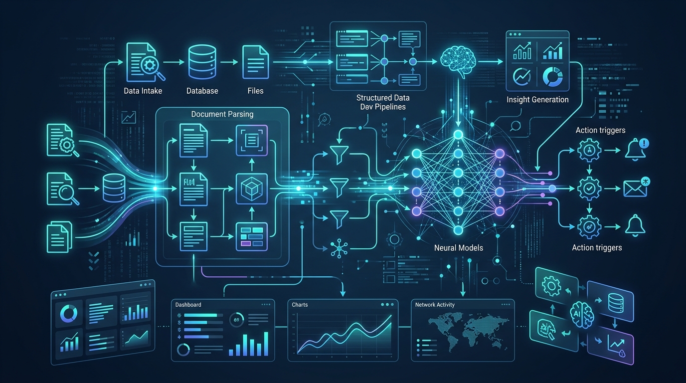 AI workflow automation and neural data pipelines architecture